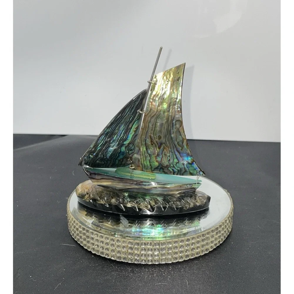 Vintage‎ Paula Shell Fiordland New Zealand Sailboat